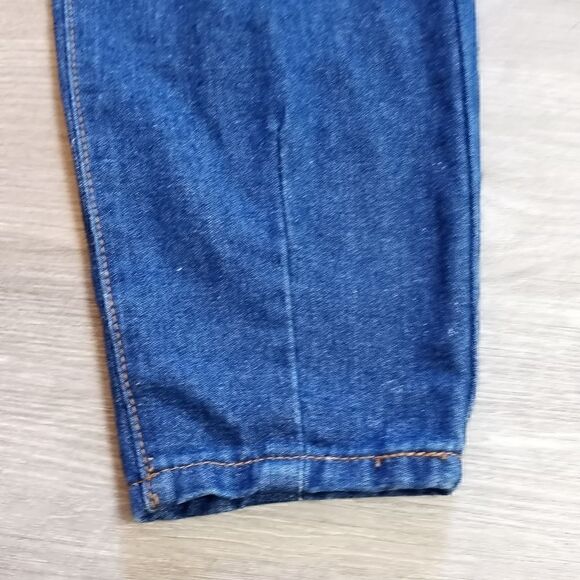 Denim Blvd Los Angeles Distressed Mom Jeans size 5 Dark Wash Blue NWT - Picture 6 of 12